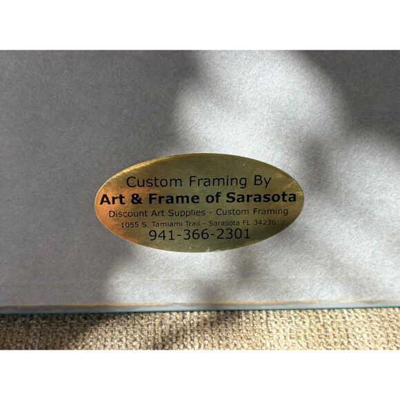 Robert Wyland Whale Waters Vintage Signed and Numbered Print Framed 16x16 - Picture 5 of 6